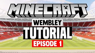 Minecraft Stadium Builds Wembley Stadium 1 Pitch [upl. by Ariahaj516]