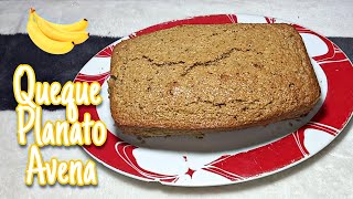 QUEQUE DE PLÁTANO Y AVENA  Receta [upl. by Fraya]