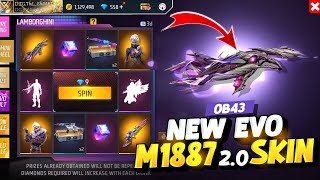 OB43 New Evo M1887 20 Skin Free Fire New Event Free Fire Bangladesh Server  Free Fire New Event [upl. by Afital]