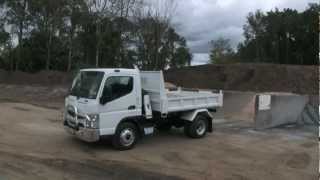 Mitsubishi Fuso Canter Tipper truck video review  NewTruckSearchcomau [upl. by Ilojne]