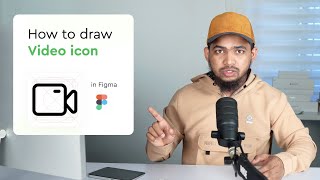 StepbyStep Creating a Video Device Icon in Figma [upl. by Anailuj]