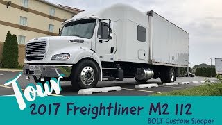 2017 FREIGHTLINER M2 112 BOLT CUSTOM SLEEPER TRUCK TOUR [upl. by Atimed]