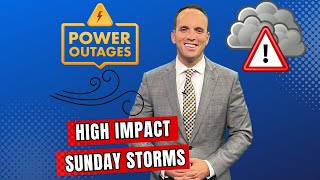 HIGH IMPACT SUNDAY STORM Prep for Power Outages [upl. by Nageek88]