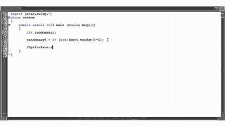 Java random sayi olusturma [upl. by Aeslehc]
