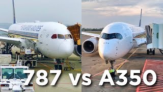 Airbus A350 vs Boeing 787  Singapore Airlines Economy Class Comparison [upl. by Acinorrev362]