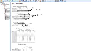 Interpreting binary logistic regression output SPSS demo 2018 [upl. by Ydniahs]