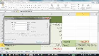 Excel  Funktion ZINSZ  Wert der Zinsen einer Rate ermitteln [upl. by Luigi571]