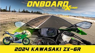 Onboard 2024 Kawasaki ZX6R  Almeria Spain [upl. by Gierc]