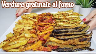 VERDURE GRATINATE AL FORNO 🍆 ricetta facile 🌶 BAKED GRATINATED VEGETABLES [upl. by Swartz]