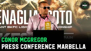 Conor McGregor Press Conference Im not just watching Im a PlayerManager in BKFC [upl. by Rosanna]