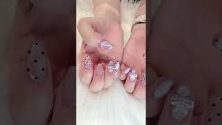 【ネイル】ドット柄ネイル💗 nailart naildesign 韓国ネイル トレンドネイル ワンホンネイル ガーリーネイル お洒落ネイル ドット柄ネイル フレンチガーリー [upl. by Adolpho7]