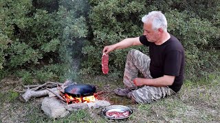 DOĞADA MÜKEMMEL BİR ÇÖKERTME KEBABI NASIL YAPILIR  Odun Ateşinde Yemekler [upl. by Brader107]