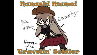 Travelin Soldier Nanashi Mumei Karaoke Cover Clean Audio Edit [upl. by Brooking]