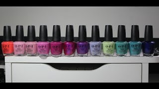 Swatches  The OPI Tokyo Spring 2019 Collection [upl. by Eran]