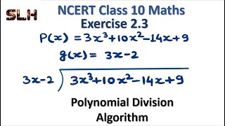 Division algorithm class 10 maths polynomials chapter 2 [upl. by Aniras]