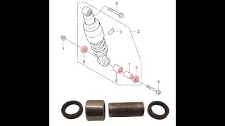 Bucha Amortecedor Inferior Prolink Bros 125 150 160 Xre 190 [upl. by Tracee]