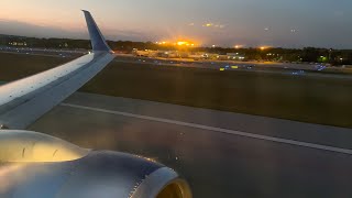 United Airlines Boeing 737724  SHORT FIELD ROCKETING Takeoff amp Climb from Traverse City [upl. by Anivol]