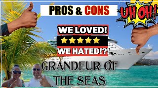 PROs and CONs Grandeur of the SEAS Royal Caribbean Review 🌟 [upl. by Naimaj117]