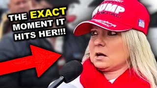 Trump Supporter GLITCHES When She Learns Trump LIED [upl. by Gerkman]