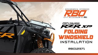 Polaris RZR XP Folding Windshield Installation  Razorback Offroad™ [upl. by Syhr740]