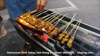 Hainanese Pork Satay  Hai Heng Kopitiam Melaka [upl. by Raymund]