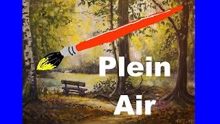 Plein Air Malerei Lichtung im Wald [upl. by Hsiwhem363]