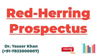 RedHerring Prospectus [upl. by Huggins]