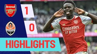 Arsenal Vs Shakhtar Donetsk 10  UEFA Champions League 2024  Highlights and Goals [upl. by Atnahsa]