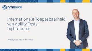 Internationale Toepasbaarheid van Ability Tests bij hrmforce [upl. by Nilpik]