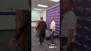 Jack Harbaugh kicked off the postgame press conference in style 🤣🤣 ravens baltimoreravens nfl [upl. by Heilner]