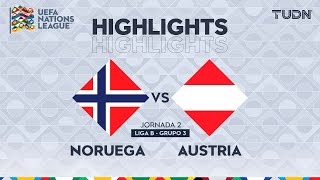 HIGHLIGHTS  Noruega vs Austria  UEFA Nations League 2024  TUDN [upl. by Patrice894]