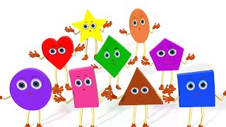 Learn Shapes Song  Colors Vehicles Fruits Vegetables and Shapes Songs amp Rhymes for Children [upl. by Edivad]