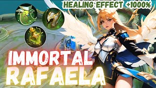 1000 HEALING EFFECT RAFAELA BUILD  RAFAELA BEST BUILD 2024  MOBILE LEGENDS [upl. by Pirnot]