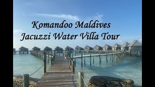 Komandoo Maldives Jacuzzi Overwater Villa Tour [upl. by Oicnevuj857]