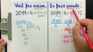 💡 DICA 09  Divisão com VÍRGULA decimal de um jeito DIFERENTE [upl. by Ernie120]