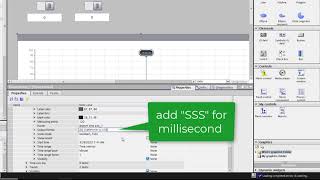 WinCC Unified V16 Set the time axis of the trend control to ms and export data [upl. by Esilram258]