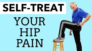 How to SelfTreat Pain On the Side of Your Hip Trochanteric Bursitis Gluteal Tendinopathy [upl. by Yehc]