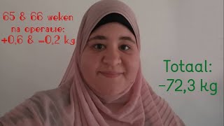 Week 65 en 66 na Mini Gastric Bypass 06 amp 02 kg en totaal 723 kg kwijt [upl. by Standice]