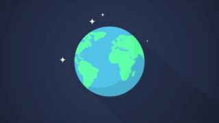 Earth rotating Animation  2D [upl. by Eelhsa]