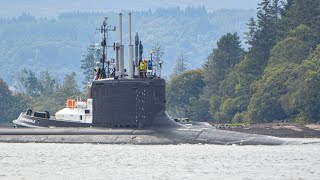 Virginia class submarine arrives at Faslane Scotland [upl. by Augustina]