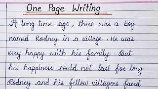 Cursive writing ll One page cursive english writing practice  Beautiful handwriting [upl. by Okuy]