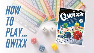 How to play QWIXX  Fast Fun amp Exciting Family Dice Game  Spiel des Jahres Nominee 2013 [upl. by Eillac]