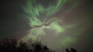 RealTime Aurora Borealis Corona with the Canon R6 Mk2 [upl. by Conlon]