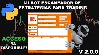 🤖 Python BOT ESCANEADOR de ESTRATEGIAS para TRADING con CRIPTOMONEDAS FOREX FUTUROS INDICES etc [upl. by Lough288]