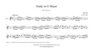 Sitt  Study Op 32 No 2  Violin [upl. by Yelrahc]