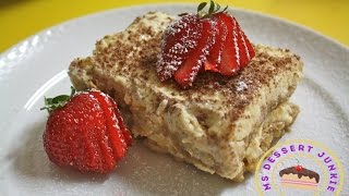 LOW FAT ITALIAN TIRAMISU RECIPE  MsDessertJunkie [upl. by Eedna]