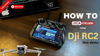 How To Live Stream for Dji drone RC2Wireless [upl. by Thorfinn]