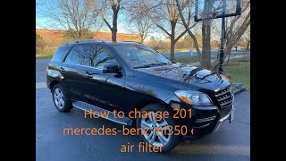 How to change cabin air filter for 2015 Mercedesbens ML 350 [upl. by Tnarud]