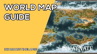 World Map Guide  Inkarnate Timelapse [upl. by Chard]