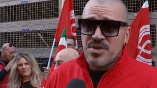 Appalti logistica presidio Filt Cgil Toscana a Firenze [upl. by Htaek]